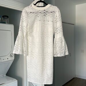Brand new with tags Trina Turk white lace 3/4 sleeve dress